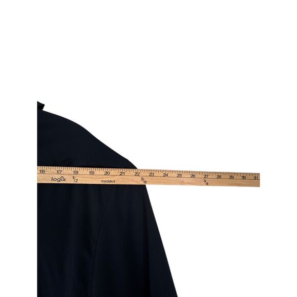 Chicos Lightweight Anorak Jacket Drawstring Womens Size 18 Navy Blue Stretch - Picture 7 of 9